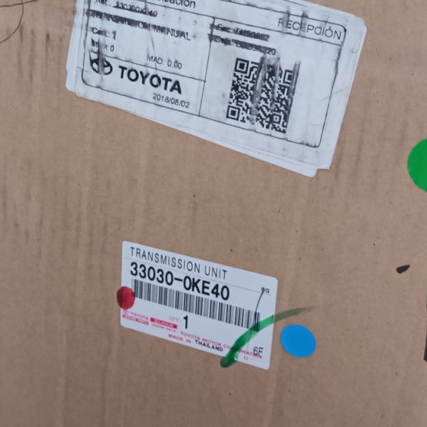 Caja transmisión manual Toyota Fortuner Hilux 15-21 33030-0KE40