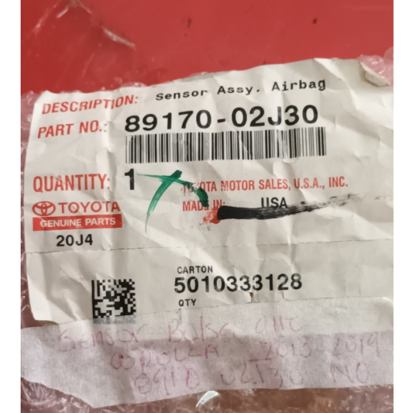 Sensor airbag Toyota Corolla 13-19 89170-02J30