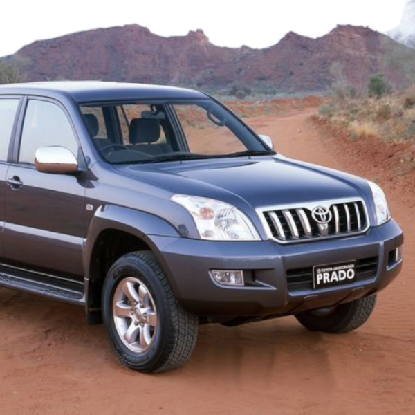 Moldura izquierda marco de ventana trasera Toyota Prado Europea 02-09 75762-60030