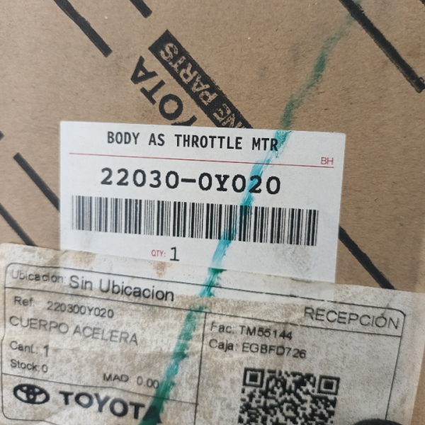 Cuerpo de aceleración Toyota Yaris 13-24 Rush 17-24 22030-0Y020
