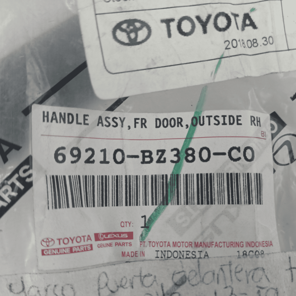 Manija externa delantera derecha Toyota Rush 17-24 69210-BZ380-C0