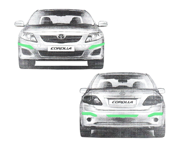 Protector bomper Toyota Corolla PZU34-08010