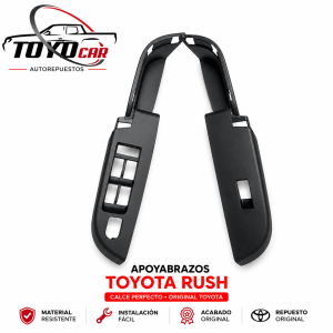 Apoyabrazos y Tapa Switch Elevavidrio Toyota Rush 2019 Original | Repuestos Toyota Bogotá